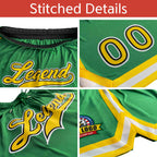 Custom Black Orange-White Sport Basketball Shorts