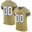 Custom Vegas Gold White-Black Classic Style Mesh Authentic Football Jersey